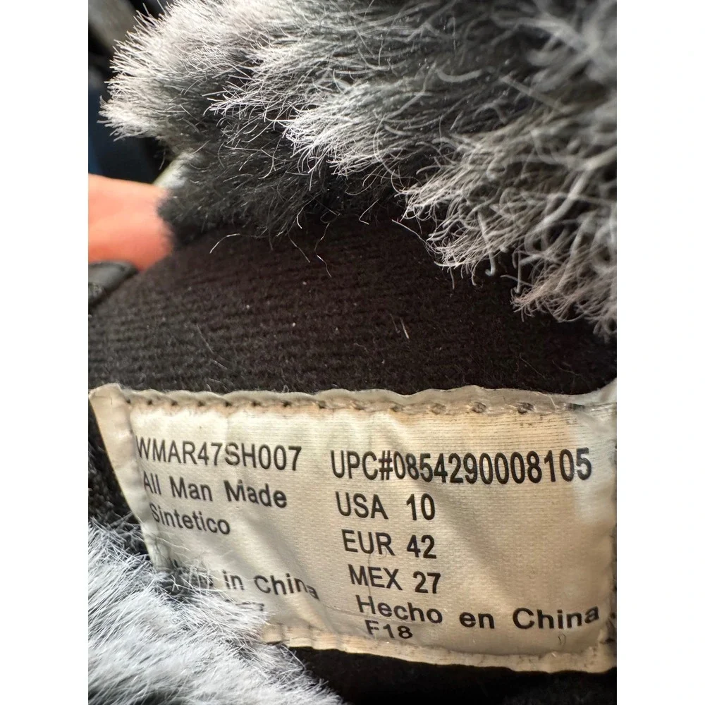 ARCTIC SHIELD Womens Black‎ Quilted Fur Trim Winter Snow Boots Size 10